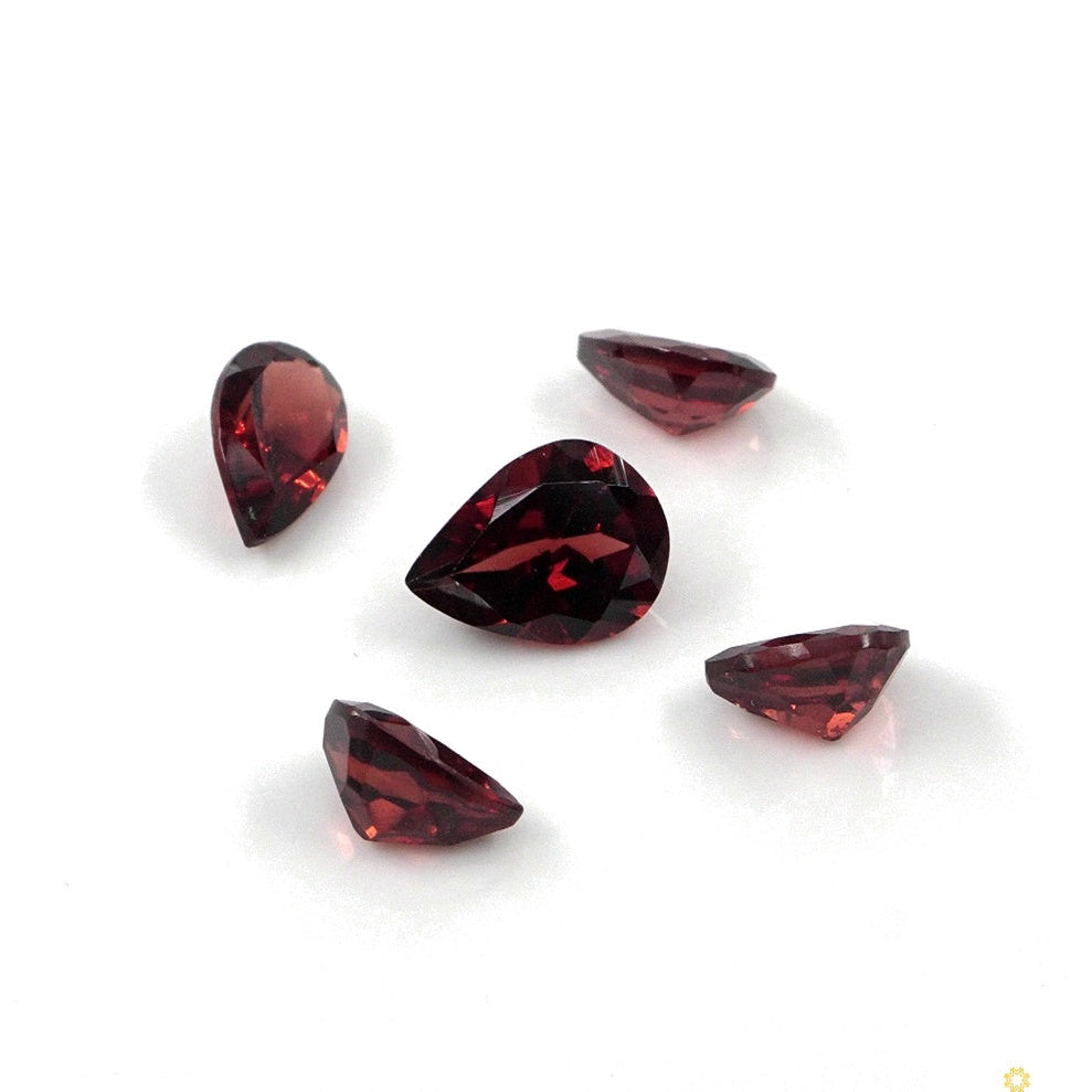 Natural Mozambique Garnet Calibrated Pears | 3x5mm & 4x6mm