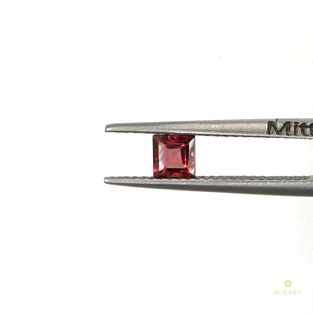 Natural Mozambique Garnet Calibrated Squares | 3mm & 3.5mm