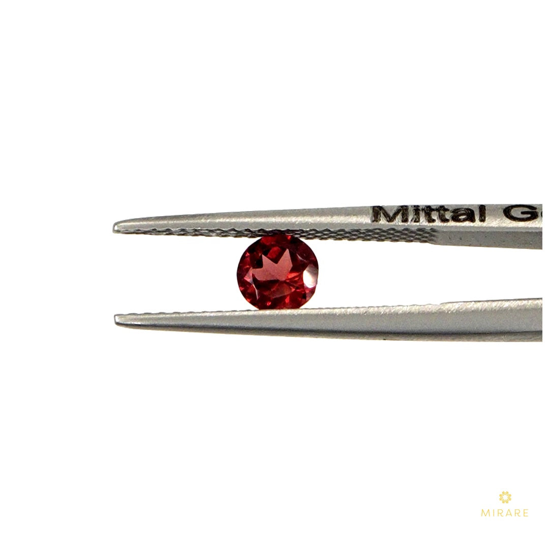 Natural Mozambique Garnet Calibrated Rounds | 3mm & 4mm