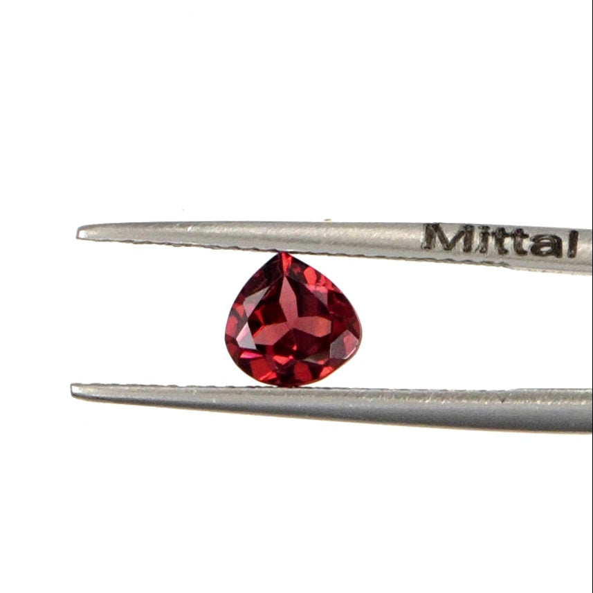 Natural Mozambique Garnet Calibrated Hearts | 4mm & 5mm