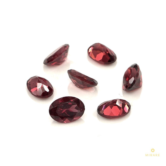 Natural Mozambique Garnet Calibrated Ovals | 3x5mm & 4x6mm