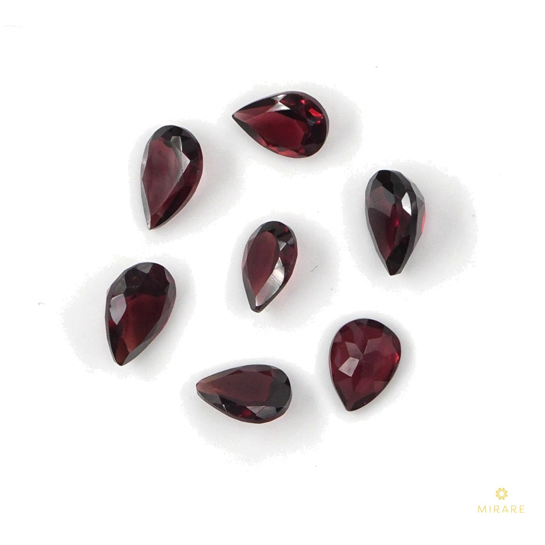 Natural Mozambique Garnet Calibrated Pears | 5x7mm & 6x8mm
