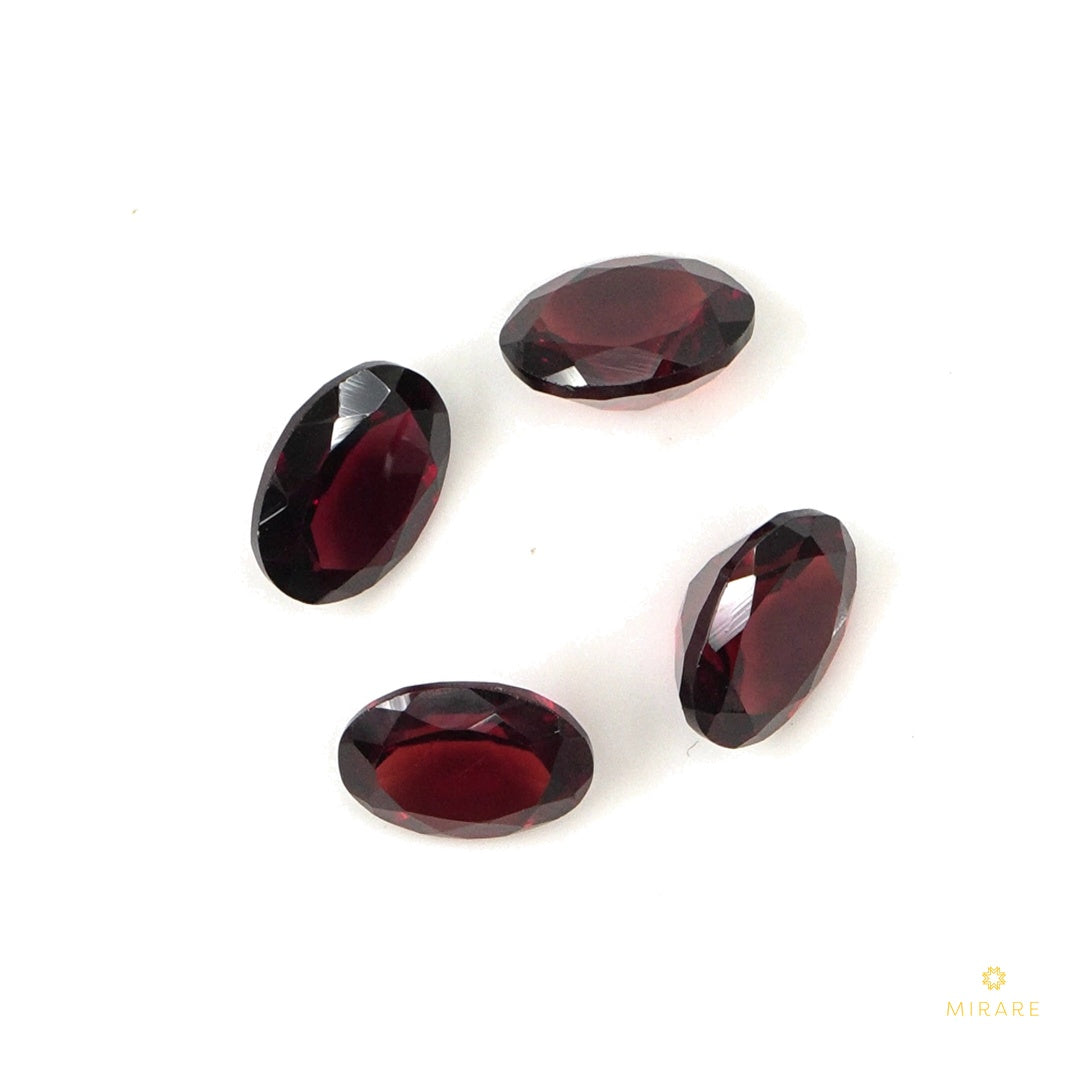 Natural Mozambique Garnet Calibrated Ovals | 5x7mm & 6x8mm