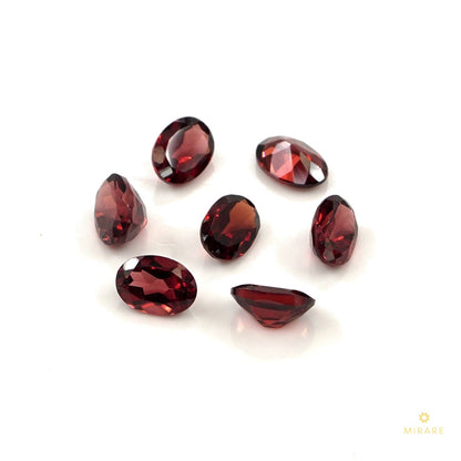 Natural Mozambique Garnet Calibrated Ovals | 5x7mm & 6x8mm