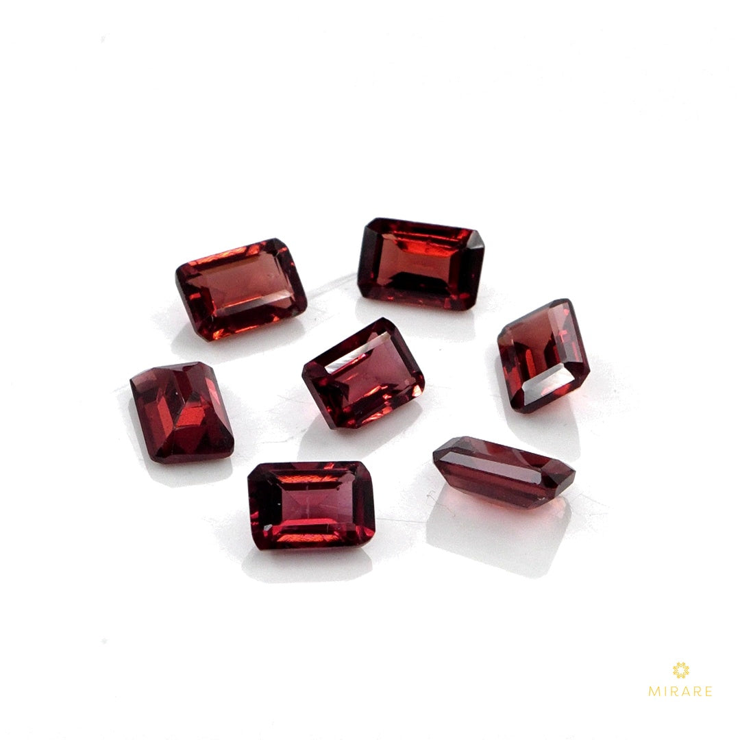 Natural Mozambique Garnet Calibrated Octagons | 5x7mm & 6x8mm