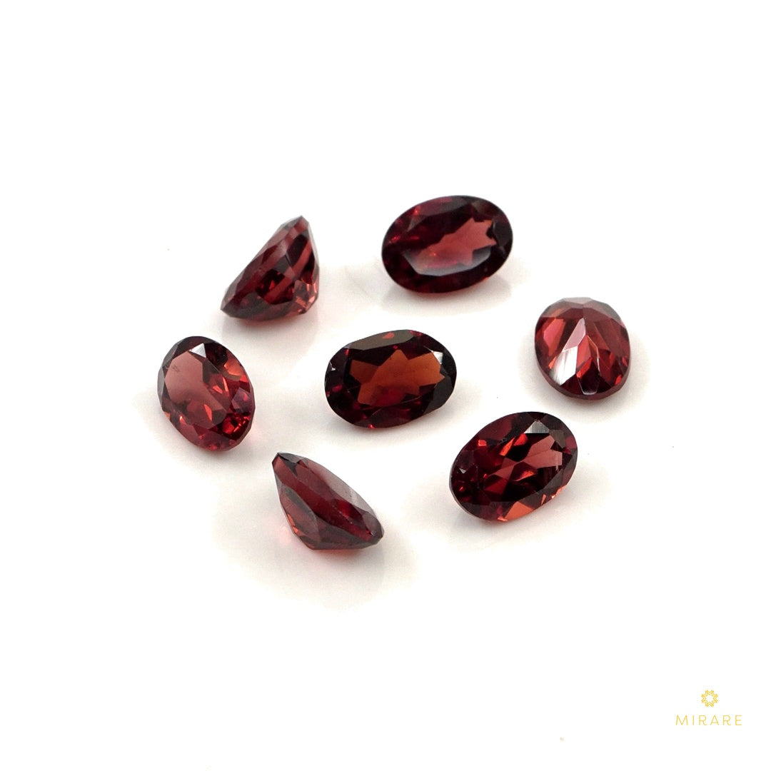 Natural Mozambique Garnet Calibrated Ovals | 5x7mm & 6x8mm