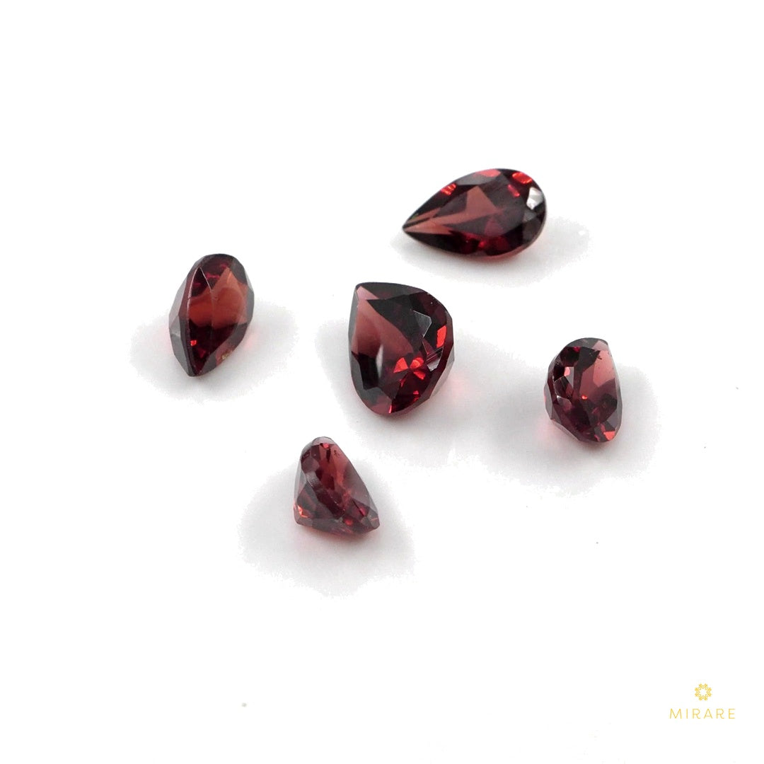 Natural Mozambique Garnet Calibrated Pears | 3x5mm & 4x6mm