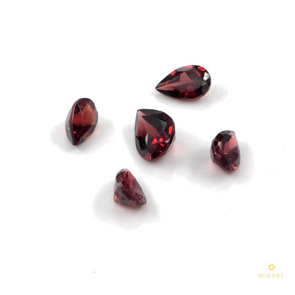 Natural Mozambique Garnet Calibrated Pears | 3x5mm & 4x6mm