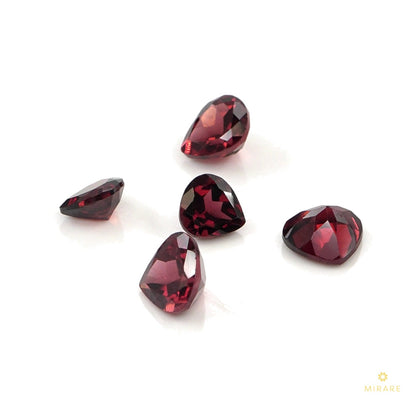 Natural Mozambique Garnet Calibrated Hearts | 6mm & 7mm