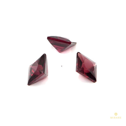 Natural Mozambique Garnet Calibrated Squares | 6mm & 7mm