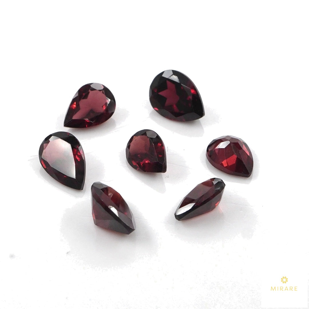 Natural Mozambique Garnet Calibrated Pears | 5x7mm & 6x8mm