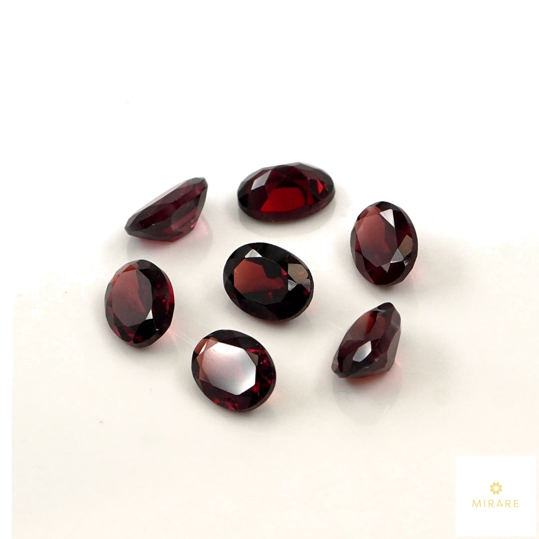 Natural Mozambique Garnet Calibrated Ovals | 3x5mm & 4x6mm