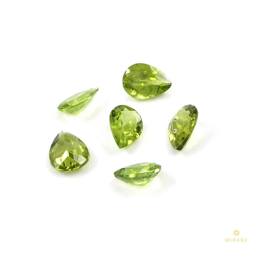 Natural Peridot Calibrated Pears | 3x4mm & 4x5mm