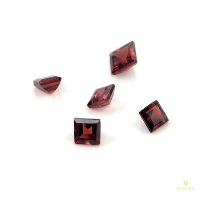 Natural Mozambique Garnet Calibrated Squares | 3mm & 3.5mm