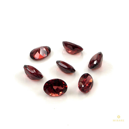 Natural Mozambique Garnet Calibrated Ovals | 5x7mm & 6x8mm