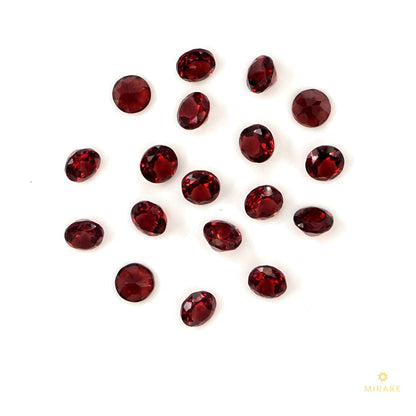 Natural Mozambique Garnet Calibrated Rounds | 5mm & 6mm