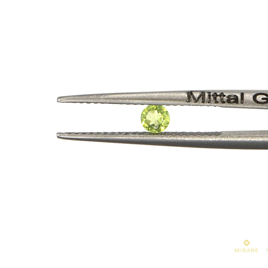Natural Peridot Calibrated Rounds | 3mm & 3.5mm
