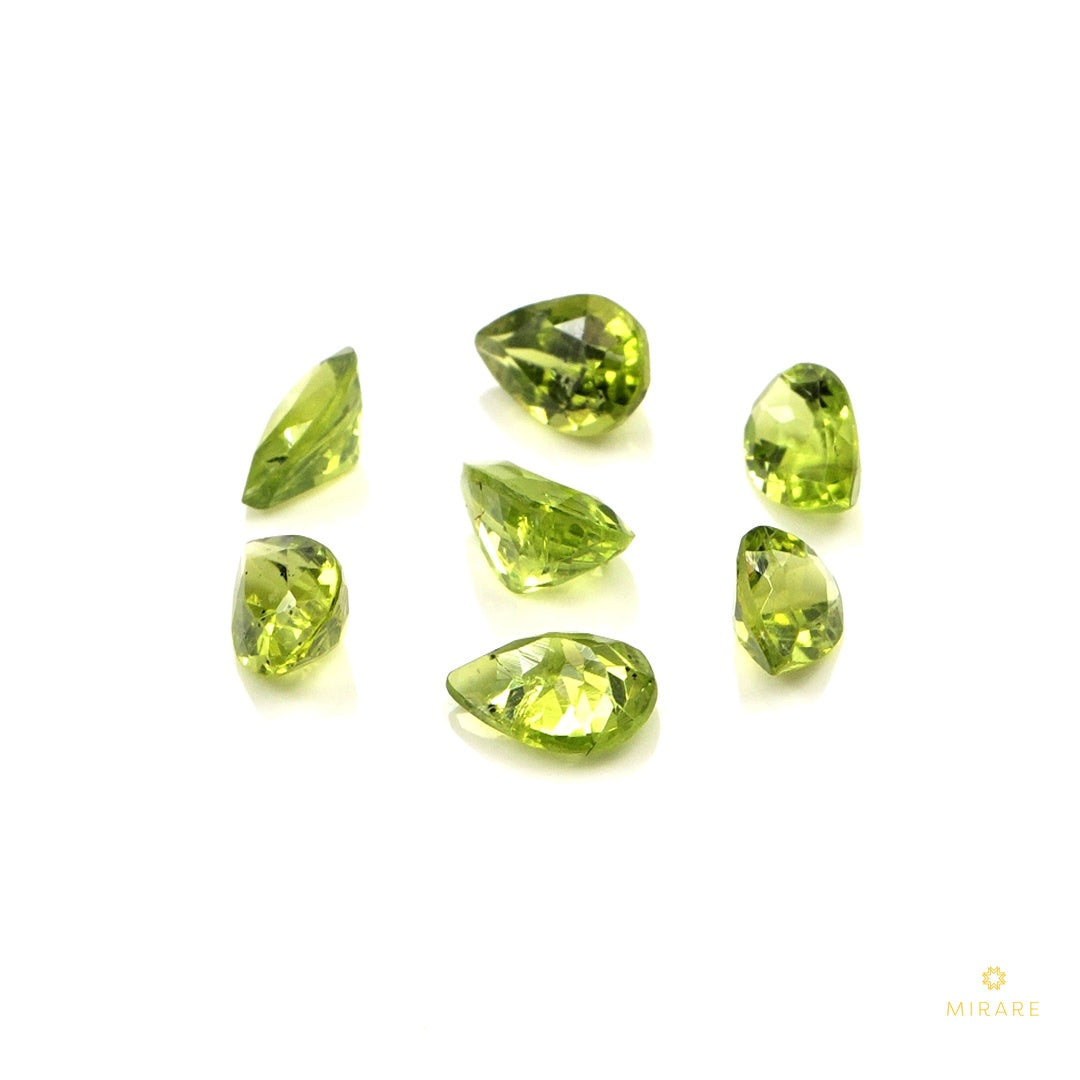 Natural Peridot Calibrated Pears | 3x5mm & 4x6mm