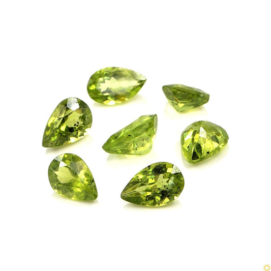 Natural Peridot Calibrated Pears | 3x5mm & 4x6mm