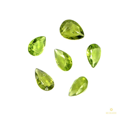 Natural Peridot Calibrated Pears | 3x4mm & 4x5mm
