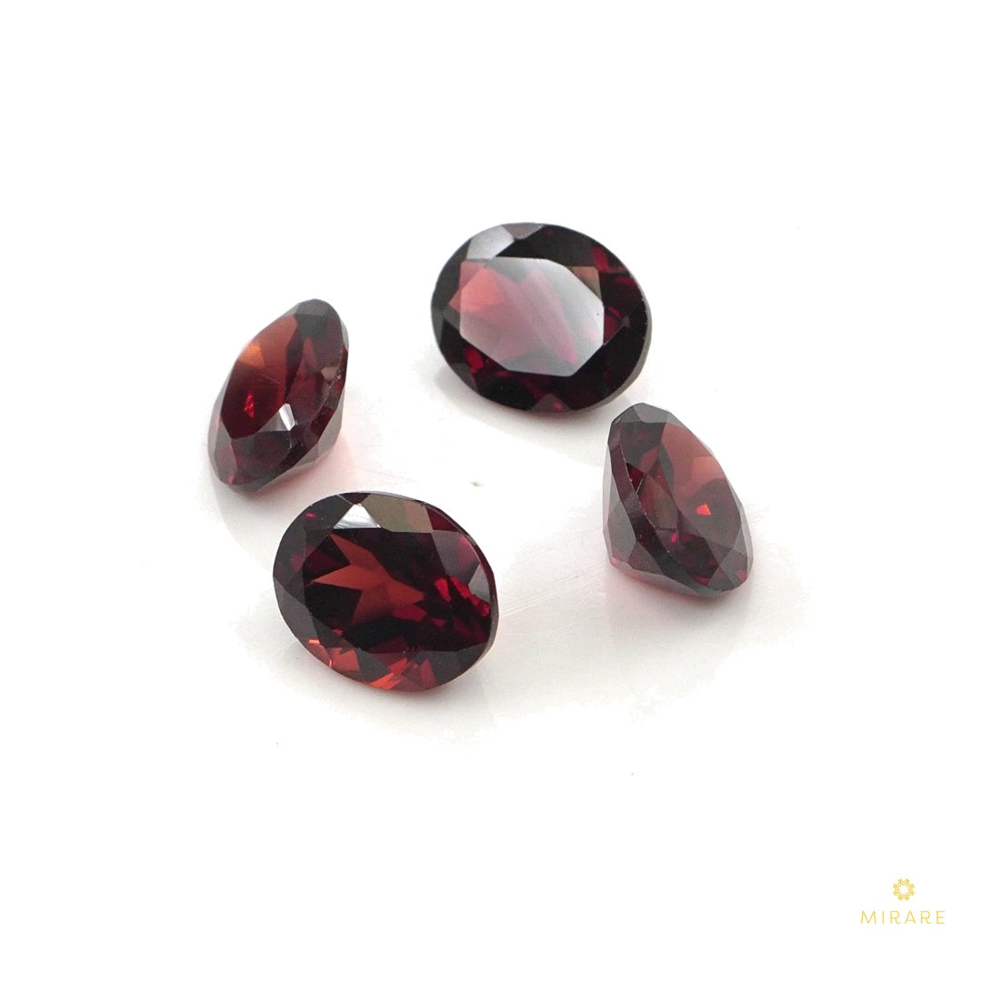 Natural Mozambique Garnet Calibrated Ovals | 5x7mm & 6x8mm