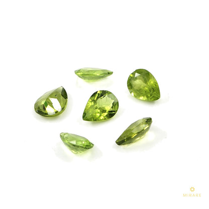 Natural Peridot Calibrated Pears | 3x4mm & 4x5mm
