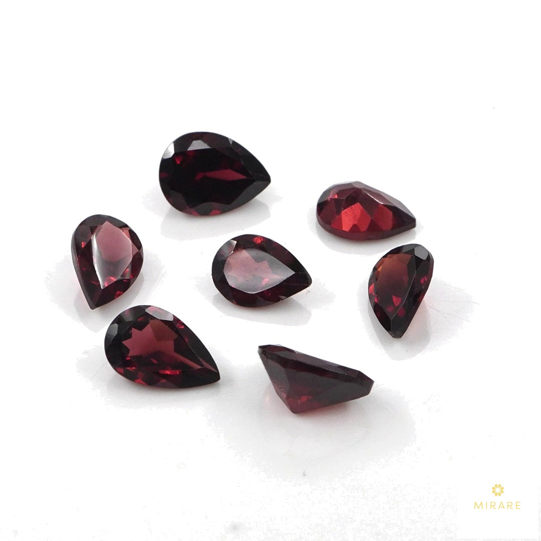Natural Mozambique Garnet Calibrated Pears | 5x7mm & 6x8mm