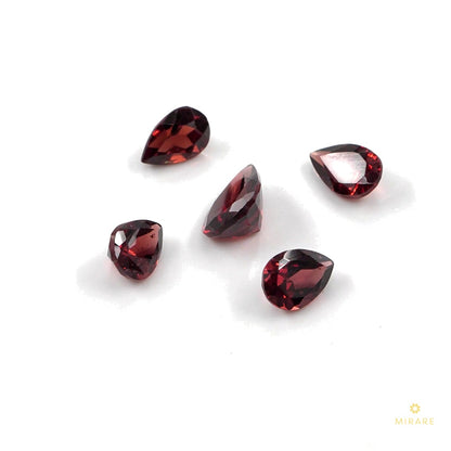 Natural Mozambique Garnet Calibrated Pears | 3x5mm & 4x6mm
