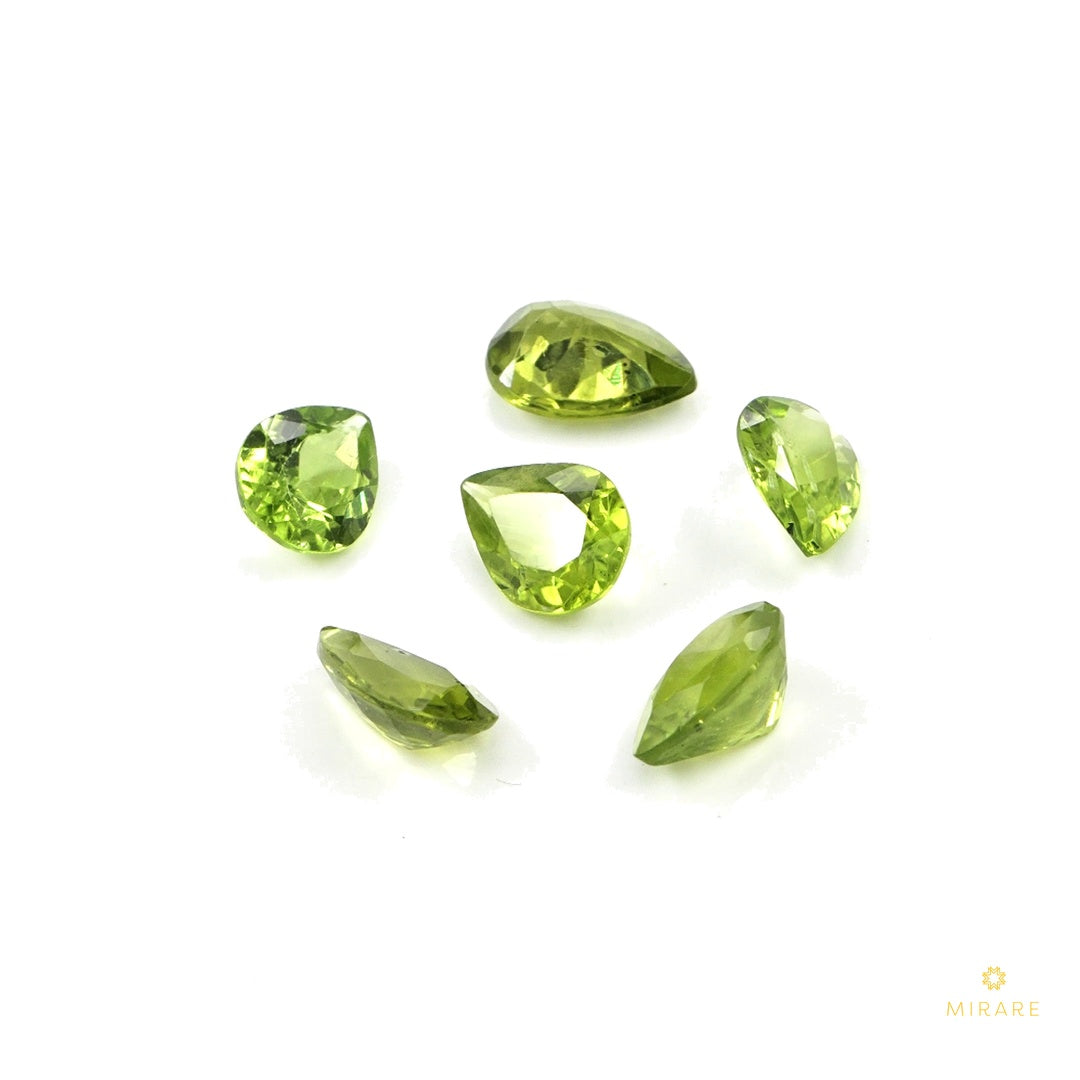 Natural Peridot Calibrated Pears | 3x4mm & 4x5mm
