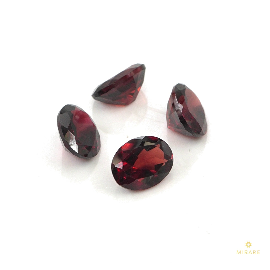 Natural Mozambique Garnet Calibrated Ovals | 5x7mm & 6x8mm