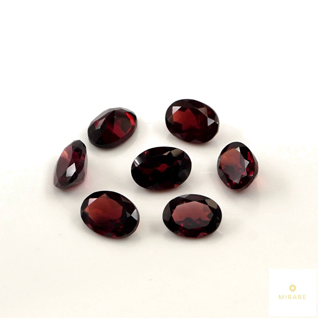 Natural Mozambique Garnet Calibrated Ovals | 3x5mm & 4x6mm
