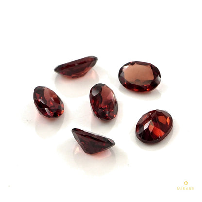 Natural Mozambique Garnet Calibrated Ovals | 5x7mm & 6x8mm