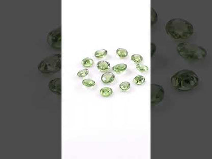 Natural Untreated Green Sapphire Calibrated Rose Cut Rounds | 3mm & 4mm