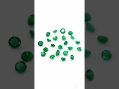 Natural Zambian Emerald Calibrated Round | 3mm & 3.5mm
