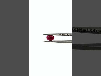 Natural Bangkok Ruby Calibrated Cabochon Ovals | 5x7mm & 6x8mm