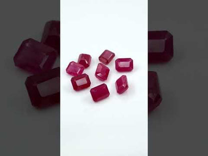 Natural Bangkok Ruby Calibrated Octagons | 6x8mm & 7x9mm