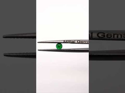 Natural Zambian Emerald Calibrated Cabochon Rounds | 3mm & 4mm