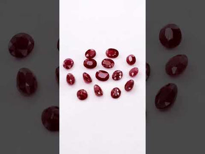 Natural African Untreated Calibrated Ruby Ovals | 7x9mm