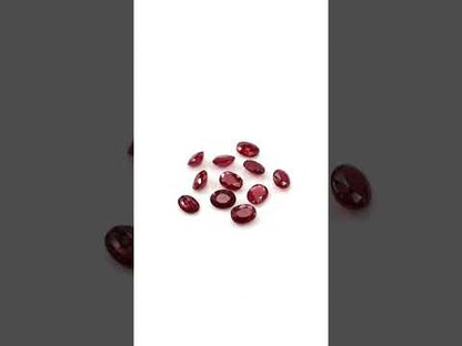 Natural Untreated African Ruby Calibrated Ovals | 2x3mm & 3x4mm