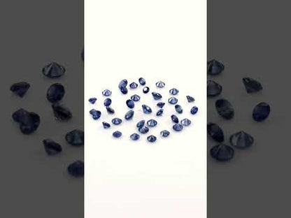 Natural Madagascar Untreated Blue Sapphire Calibrated Rounds | 2mm