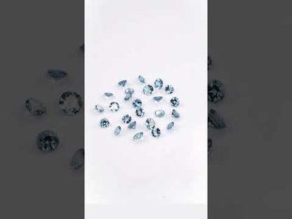 Natural Aquamarine Calibrated Rounds | 2mm & 2.5mm
