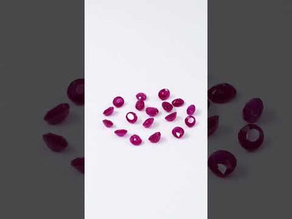 Natural African Untreated Ruby Calibrated Ovals | 3x4mm & 4x5mm