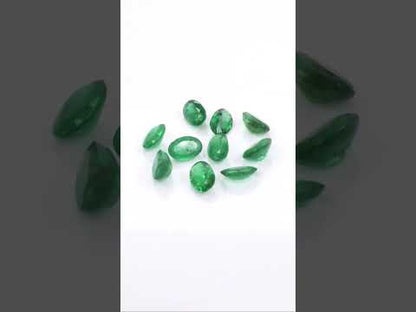 Natural Zambian Emerald Calibrated Ovals | 3x5mm & 4x6mm