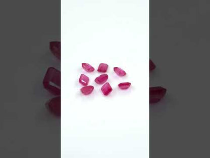 Natural Bangkok Ruby Calibrated Octagons | 3x4mm & 4x5mm