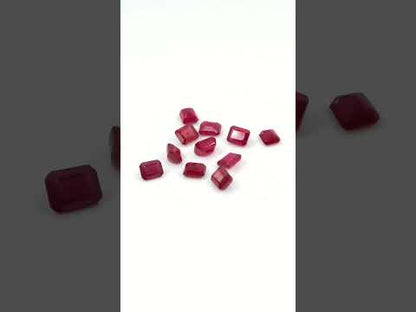 Natural Bangkok Ruby Calibrated Octagons | 5x6mm & 6x7mm