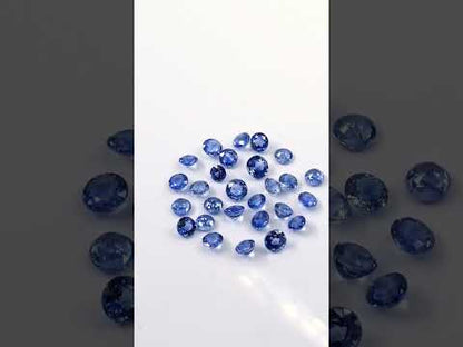 Natural Ceylon Untreated Blue Sapphire Calibrated Rounds | 4mm & 5mm