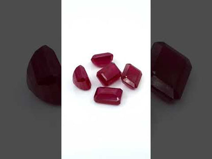 Natural Bangkok Ruby Calibrated Octagons | 9x11mm & 10x12mm