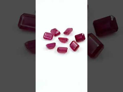 Natural Bangkok Ruby Calibrated Octagons | 6x8mm & 7x9mm