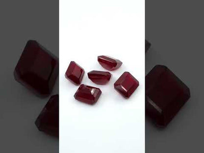 Natural Bangkok Ruby Calibrated Octagons | 10x12mm & 11x13mm