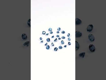 Natural Aquamarine Calibrated Rounds | 2mm & 2.5mm